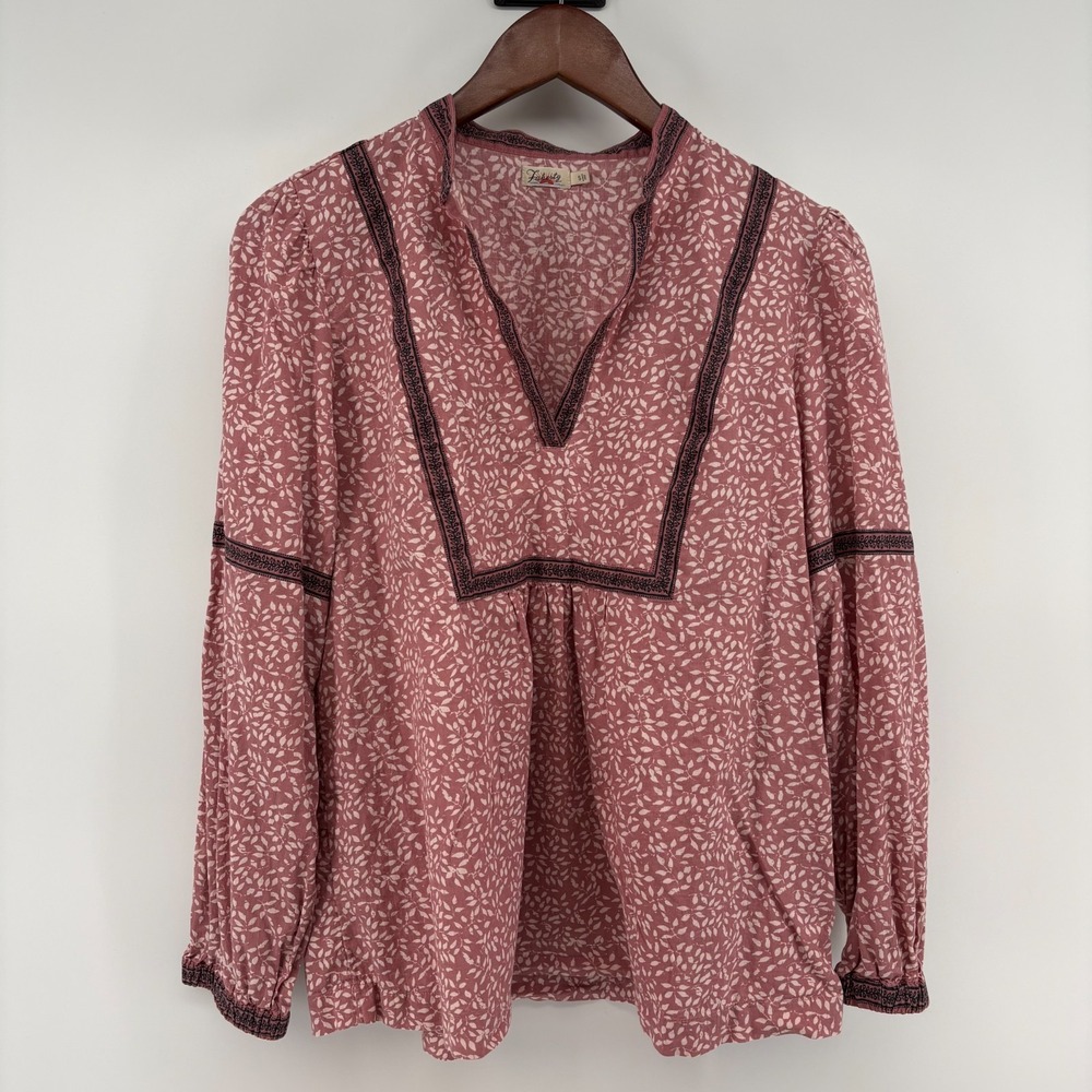 Faherty Aurora Boho Peasant‎ Blouse S